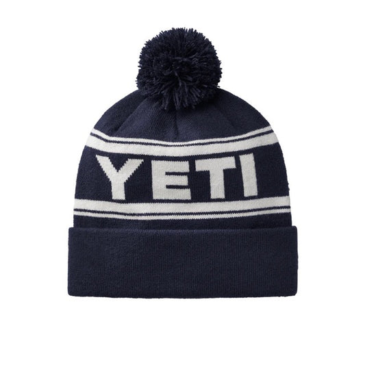 YETI Logo retro knit beanie