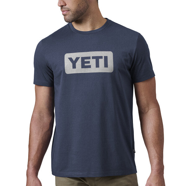 YETI Logo T-shirt Navy / White